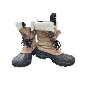 Sorel Chilanko Mens brown Insulated leather Winter Boots Size 8 SKU 9020